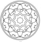 coloriage mandala cloches